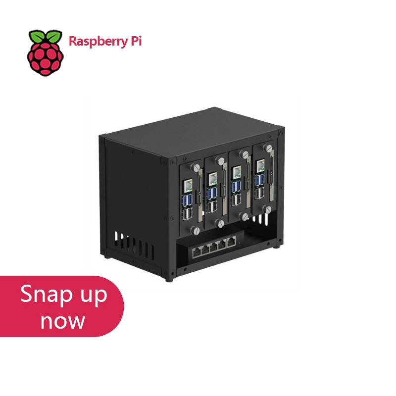 Raspberry Pi 4 - UCTRONICS Raspberry Pi Cluster-behuizing, Multi Pi