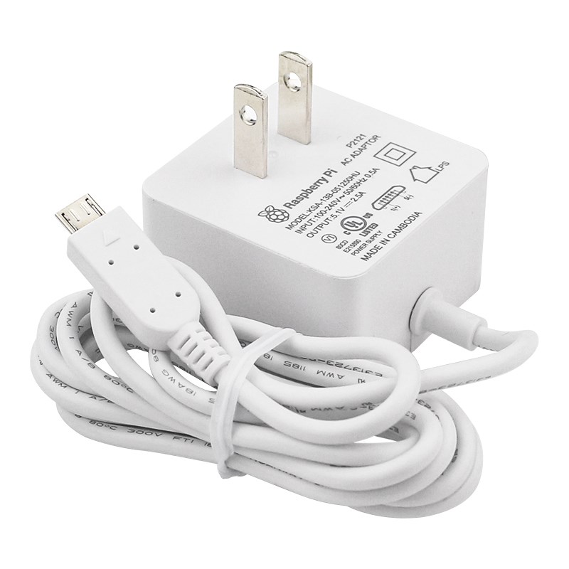 Raspberry pi 12.5w voeding 5.1 - Pi Power Supply recensie en prijs