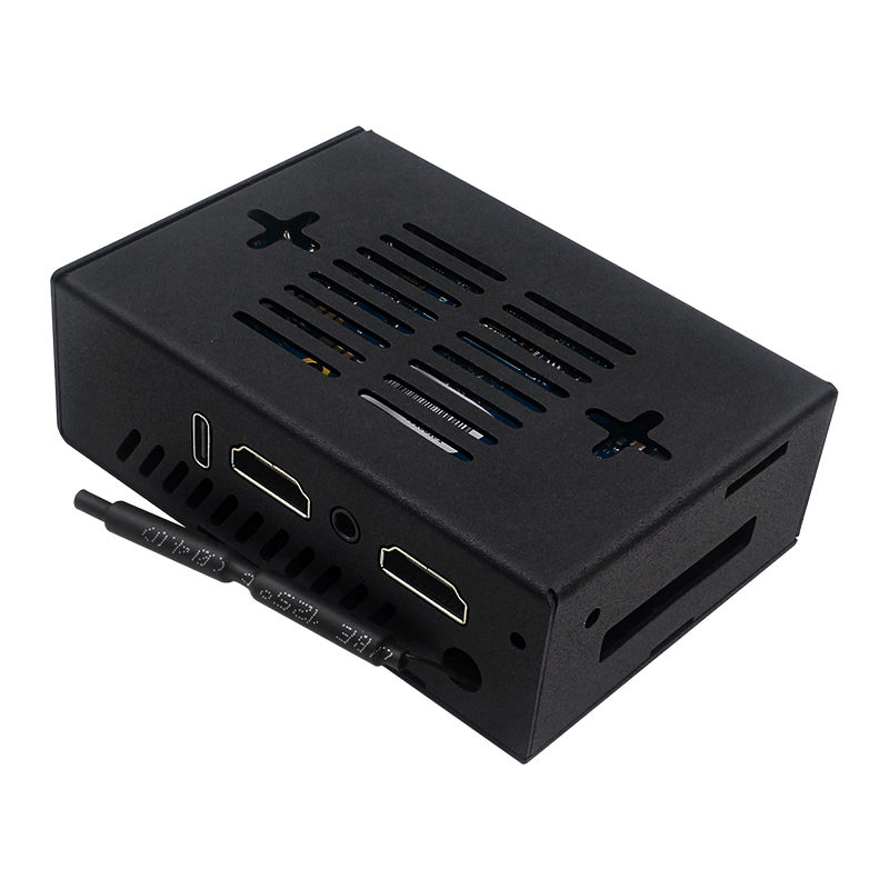 Oranje Pi 5 Max-behuizing met  - Pi 5 Case recensie en prijs