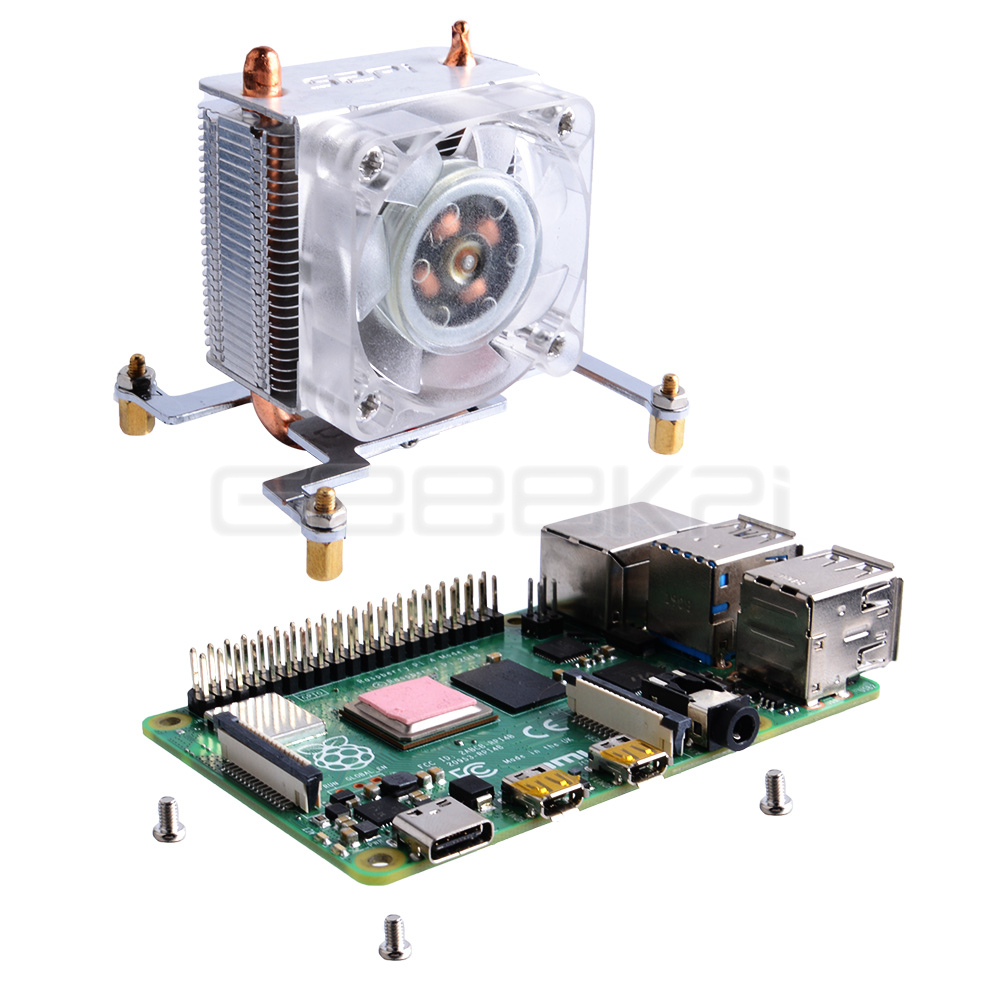 Geeekpi Clear Black Ice Toren  - Pi 5 Case recensie en prijs
