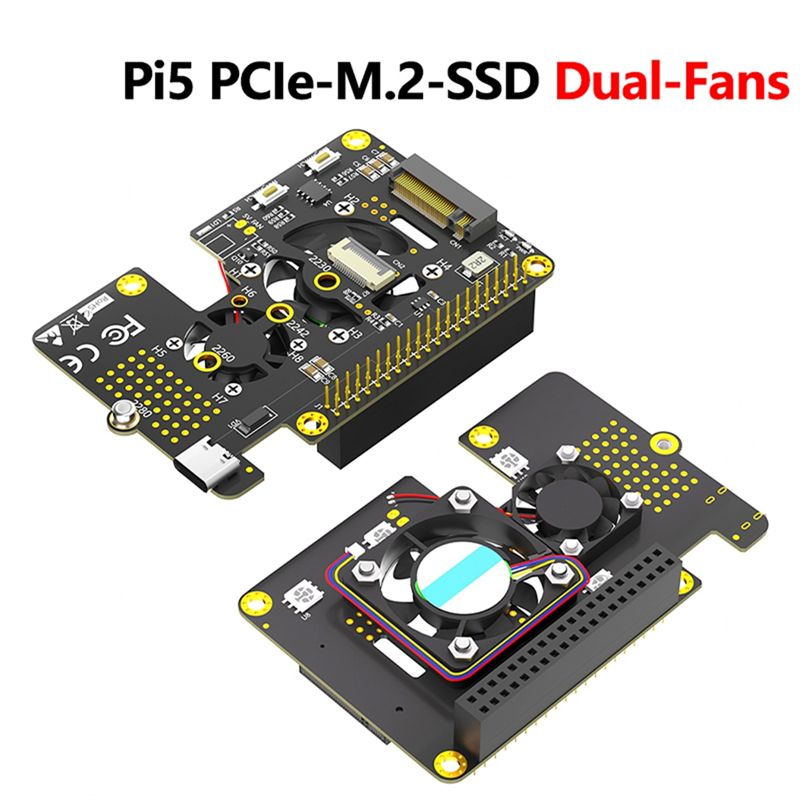 Raspberry Pi 5 PCIe naar M.2 N - Pi 5 Case recensie en prijs