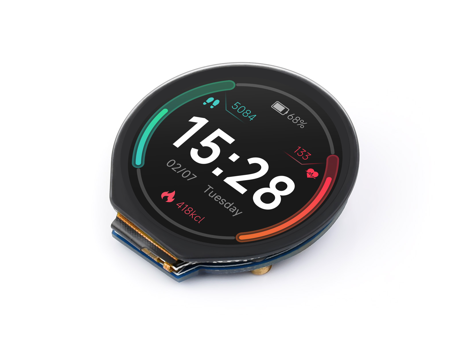 Waveshare 1,28 inch ronde LCD- - Pi Display recensie en prijs