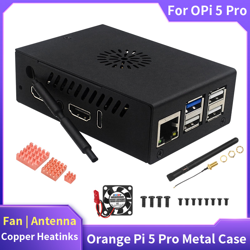 Oranje Pi 5 Pro Case Metalen O - Pi Power Supply recensie en prijs