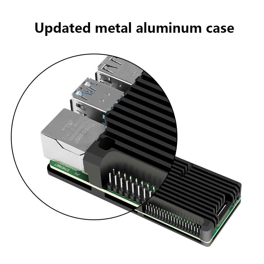 Armor aluminium behuizing voor - Pi 4 Case recensie en prijs