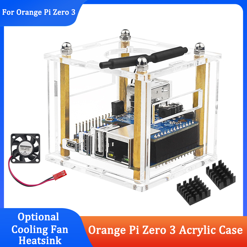 Orange Pi Zero 3 Acrylbehuizin - Pi Power Supply recensie en prijs