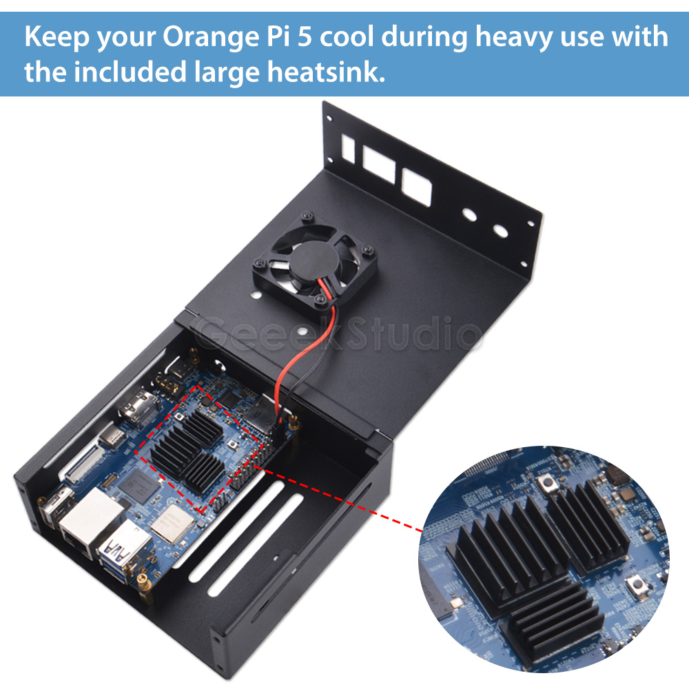 Oranje Pi 5/5b Metalen Bescher - Pi Cooler recensie en prijs