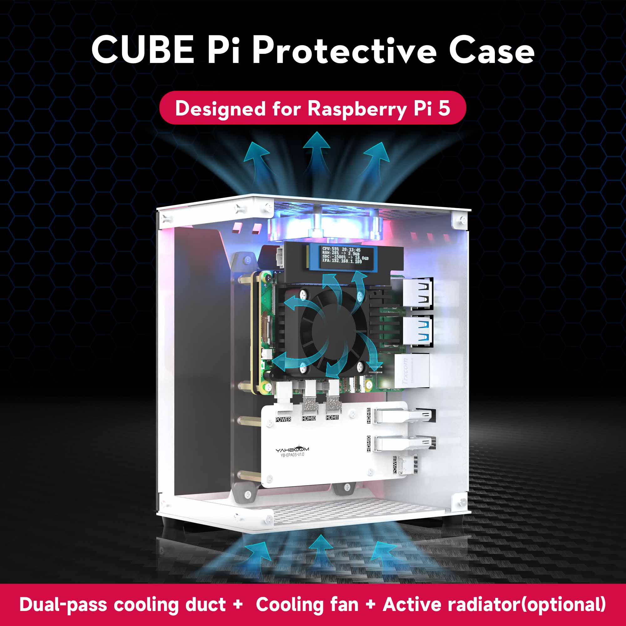 Raspberry Pi 5-behuizing besch - Pi 5 Case recensie en prijs