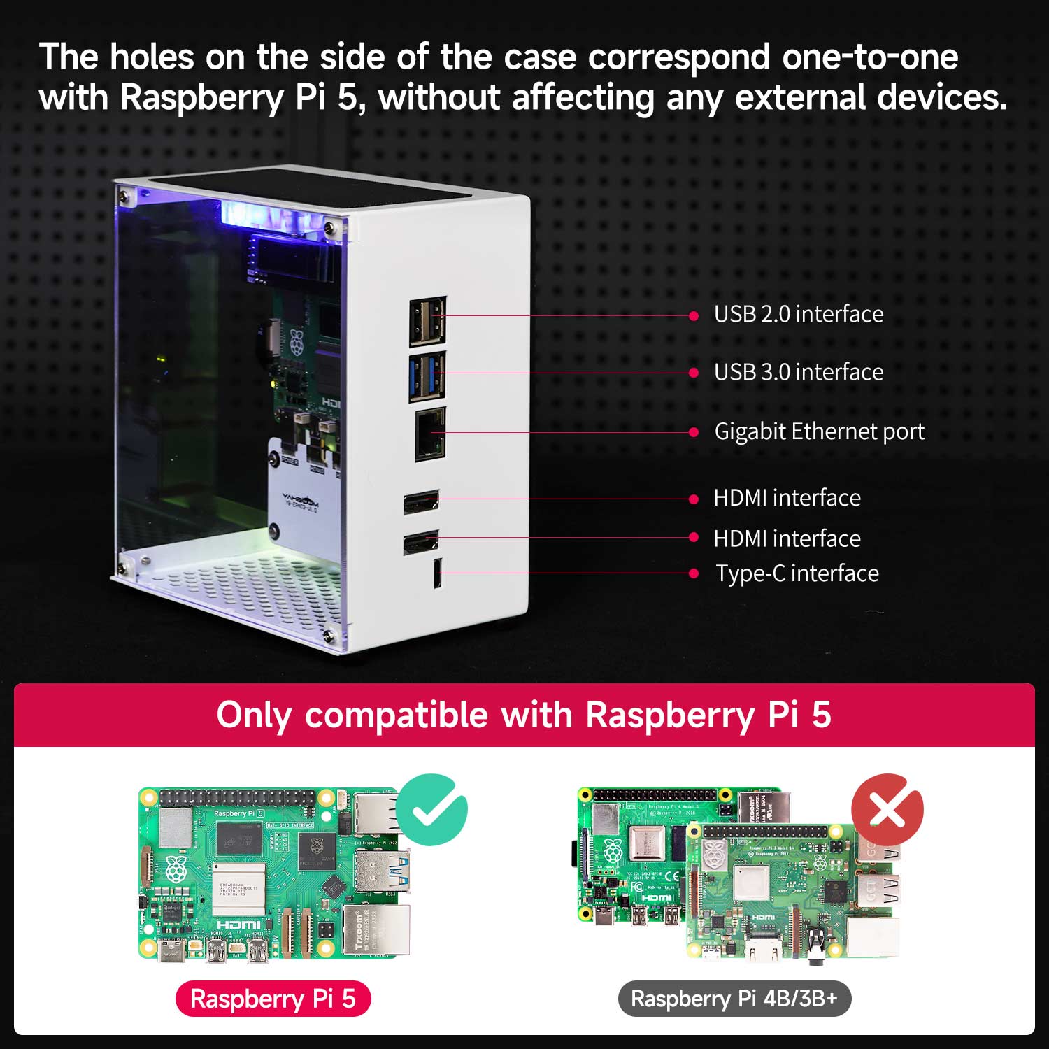 Raspberry Pi 5-behuizing besch - Pi 5 Case recensie en prijs